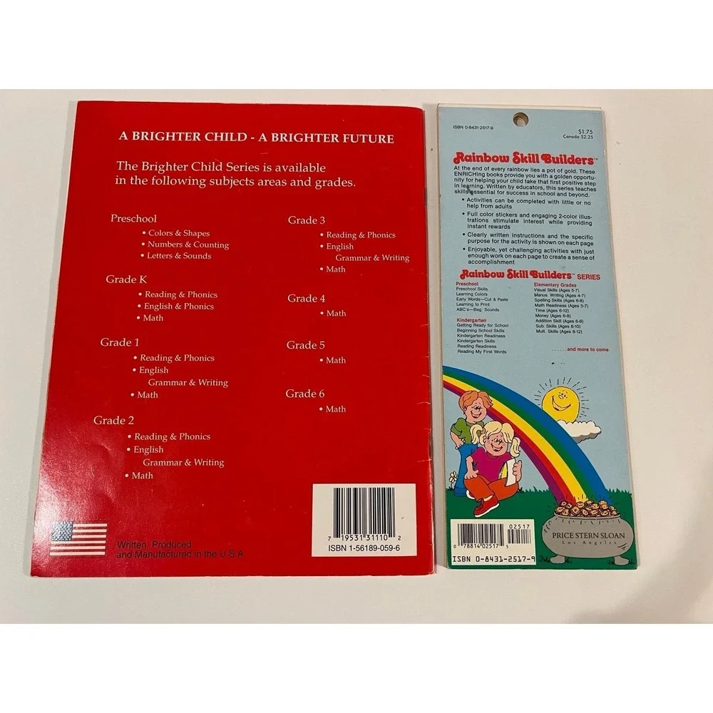 Children's letter and spelling practice books